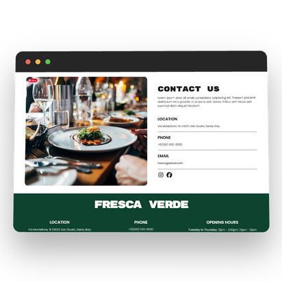 Screenshot of a Carrd Template - Fresca Verde - Cool Templates For Carrd