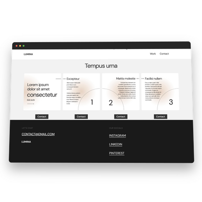 Screenshot of a Carrd Template - Lumina - Cool Templates For Carrd
