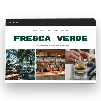 Screenshot of a Carrd Template - Fresca Verde - Cool Templates For Carrd